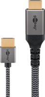 Goobay 75757 Slim Ultra High Speed HDMI - HDMI 2.1 kábel 1m - Ezüst