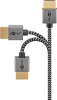 Goobay 75757 Slim Ultra High Speed HDMI - HDMI 2.1 kábel 1m - Ezüst
