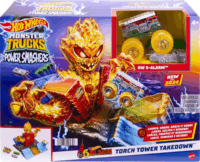 Mattel Hot Wheels Monster Trucks Power Smasher Tűzszörny pályaszett