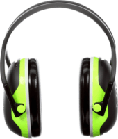 3M X4A Munkavédelmi fülvédő - Fekete / Zöld