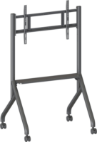 Techly ICA-TR53LB 65"-100" LCD TV / Monitor gurulós padló tartó állvány - Fekete