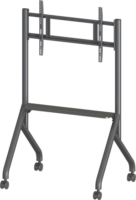 Techly ICA-TR53LB 65"-100" LCD TV / Monitor gurulós padló tartó állvány - Fekete