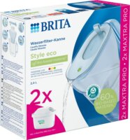 Brita Style Eco Vízszűrő kancsó 2,4 L világoskék + 2 db Maxtra Pro ALL-IN-1 filter