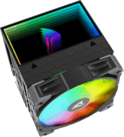 Sharkoon A60 PWM RGB Univerzális CPU Hűtő - Fekete