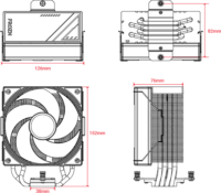 ID-Cooling FROZN A410 SE PWM ARGB Univerzális CPU Hűtő - Fekete