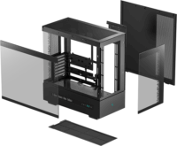 DeepCool CH690 Digital Midi Torony Számítógépház - Fekete