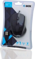 I-BOX i005 lézeres egér, vezetékes, USB, fekete