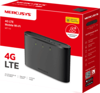 Mercusys MT110 Hordozható 4G LTE WiFi6 2200mAh Router - Fekete