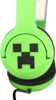 OTL MC1229 Minecraft Creeper Vezetékes Gyerek Fejhallgató - Zöld mintás