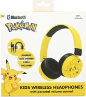 OTL PK1315 Pokémon Pikachu Wireless Gyerek Fejhallgató Headset - Sárga mintás