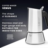Bialetti 7255/CN Venus 6 személyes Kotyogós kávéfőző - Inox