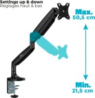 Advance ADV-ARM1XL Ergomount Xtrem 17"-45" TV / Monitor asztali tartó kar - Fekete