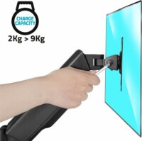 Advance ADV-ARM1 Ergomount Single 17"-32" TV / Monitor asztali tartó kar - Fekete