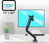 Advance ADV-ARM1 Ergomount Single 17"-32" TV / Monitor asztali tartó kar - Fekete