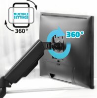 Advance ADV-ARM1 Ergomount Single 17"-32" TV / Monitor asztali tartó kar - Fekete