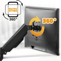 Advance ADV-ARM1M MecaMount Single 17"-32" TV / Monitor asztali tartó kar - Fekete