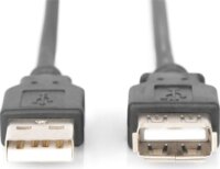 Digitus USB-A apa 2.0 - USB-A anya 2.0 hosszabbító kábel 3m - Fekete
