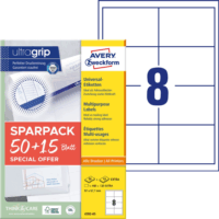 Avery Zweckform 4782-65 97 x 67,7 mm Címke tintasugaras és lézer nyomtatóhoz (520 címke / csomag)
