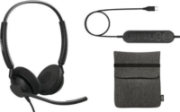 Jabra Engage 40 Inline Link UC Call Center Sztereo Headset - Fekete