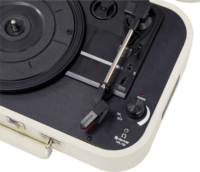 Denver VPL-130 USB Bakelit Vinyl lemezjátszó hordozható kofferben - Krém