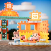 Marioinex Mini Waffle 148 darabos Benzinkút építő készlet