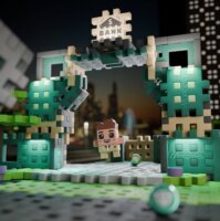 Marionex Mini Waffle 148 darabos Bankrablós építő készlet