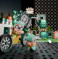 Marionex Mini Waffle 148 darabos Bankrablós építő készlet