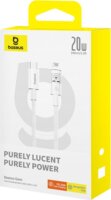 Baseus Gem USB-C apa - Lightning apa Adat és gyorstöltő kábel 1m - Fehér