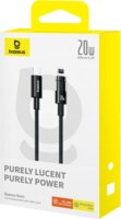 Baseus Gem USB-C apa - Lightning apa Adat és gyorstöltő kábel 1m - Fekete