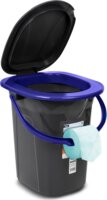 GreenBlue GB320BB Hordozható Kemping WC 19L - Fekete/Kék