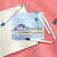 Zebra ClickArt Filctoll készlet - Vegyes színek (12 db / csomag)