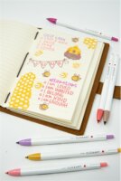 Zebra ClickArt Filctoll készlet - Vegyes színek (12 db / csomag)