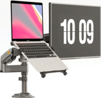 North Bayou H180FP 17"-27" TV / Monitor asztali tartó kar laptop állvánnyal - Fekete