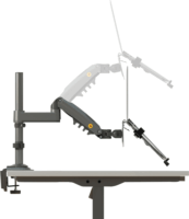 North Bayou H180FP 17"-27" TV / Monitor asztali tartó kar laptop állvánnyal - Fekete