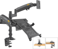 North Bayou H180FP 17"-27" TV / Monitor asztali tartó kar laptop állvánnyal - Fekete