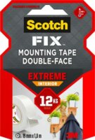 3M SCOTCH Extreme Interior Kétoldalas Ragasztószalag 19mm x 1,8m - Fehér