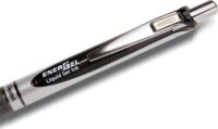 PENTEL "EnerGel BL77" Nyomógombos zseléstoll (Fekete tinta / 0.35mm) - Szürke