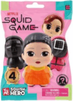 YuMe Toys Squid Game Squish Hero meglepetés mini figura tasakban