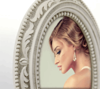 ZEP EH3657 13x18 Barokk ovális képkeret - Bézs