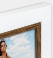 ZEP Caen CB657 13x18 Kéttónusú Képkeret - Fehér/Barna