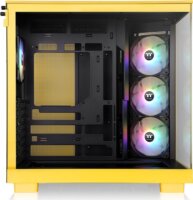 Thermaltake View 380 XL TG ARGB Midi Torony Számítógépház - Sárga/Fekete
