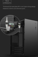 nBase N3 SPACE táp nélküli mATX ház fekete (2558)