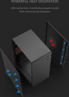 nBase N3 SPACE táp nélküli mATX ház fekete (2558)