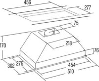 Cata Campana GK 4500 WH beépíthető Páraelszívó Szagelszívó - Fehér
