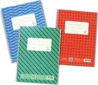 Novum 80 lapos A5 négyzetrácsos spirálfüzet - Többfajta