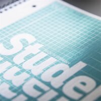 Brunnen Premium Duo 40+40 lapos A4 négyzetrácsos és vonalas spirálfüzet