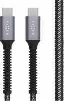 Fixed Armor Cable USB-C apa - USB-C apa 240W 2.0 Adat és töltő kábel 2m - Szürke