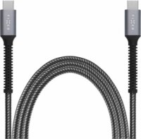 Fixed Armor Cable USB-C apa - USB-C apa 240W 2.0 Adat és töltő kábel 2m - Szürke