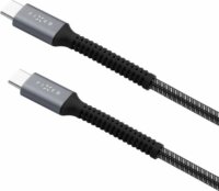 Fixed Armor Cable USB-C apa - USB-C apa 240W 2.0 Adat és töltő kábel 2m - Szürke