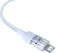 Baseus Gem USB-A apa - Lightning apa Adat és gyorstöltő kábel 1m - Kék